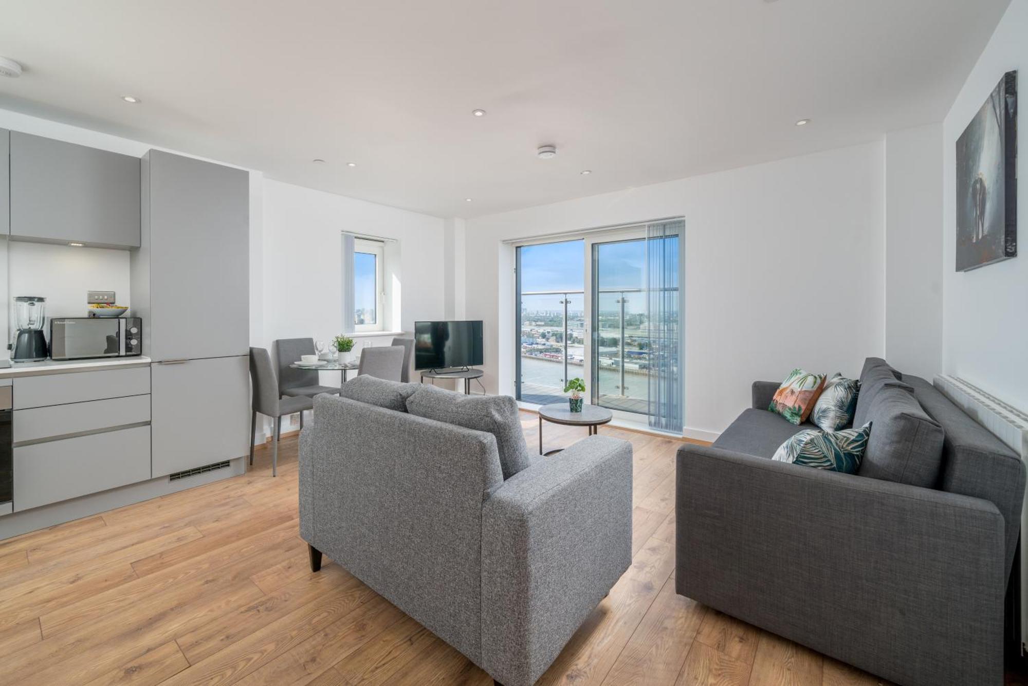 Skyvillion - London River Thames Top Floor Apartments By Woolwich Ferry, Mins To London Excel, O2 Arena , London City Airport With Parking Zewnętrze zdjęcie